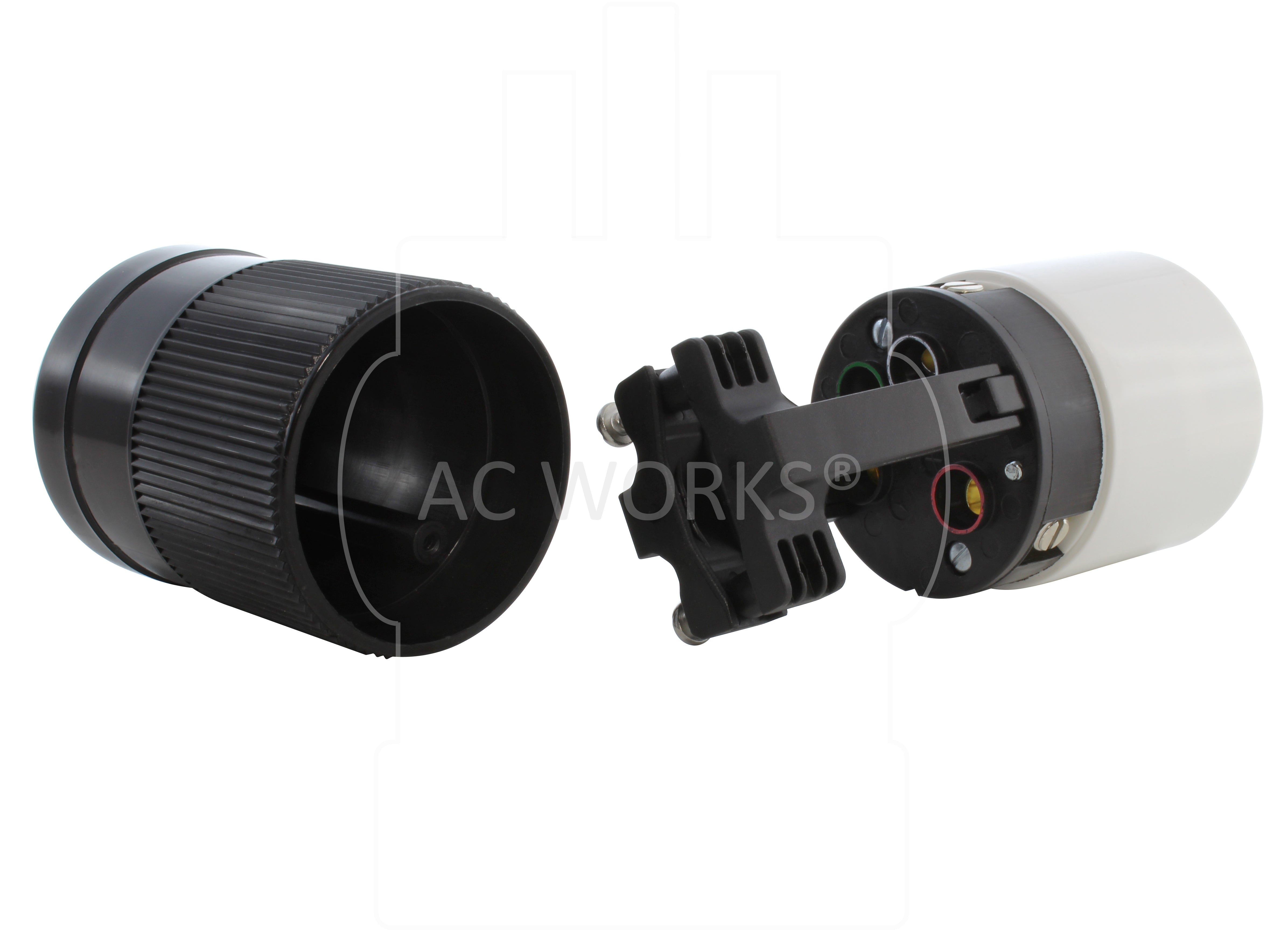 AC WORKS SS2-50R NEMA Locking Female Connector, 50A 125/250V, 4-Prong