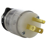 AC WORKS® [AS515PL] NEMA 5-15P 15A 125V Household Plug with Power Indicator UL, C-UL Approval
