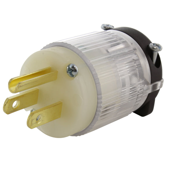 AC WORKS, AC Connectors, household plug with power indicator, DIY household plug assembly with power indicator