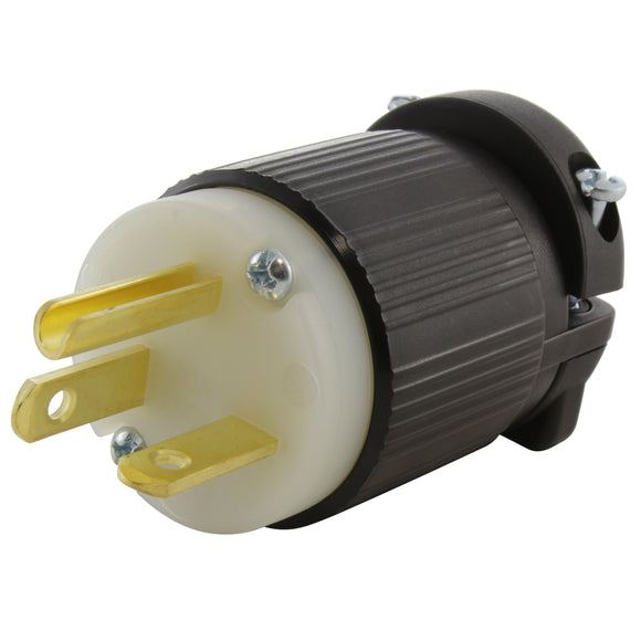 thumbnail image 2 of Plugrand Nema 6-20P 20A 250V Angled Plug - 12-Direction Rotatable Industrial Connector (ETL Listed) 2 of 13
