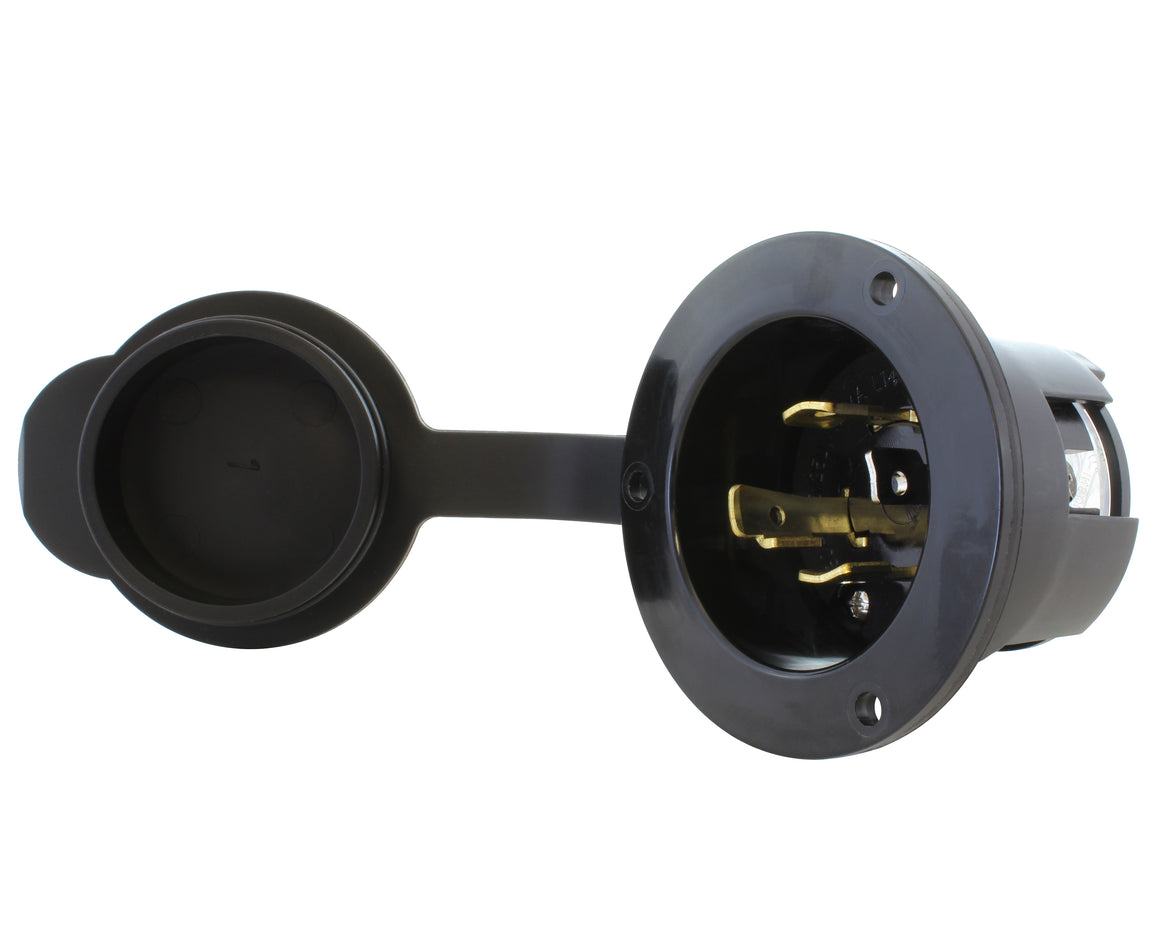 AC WORKS® 30 Amp 125/250 Volt L14-30P Power Input Inlet – AC Connectors