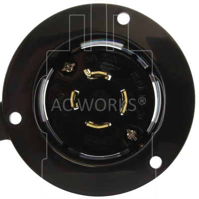 4-prong 20A 250V 3-phase locking inlet