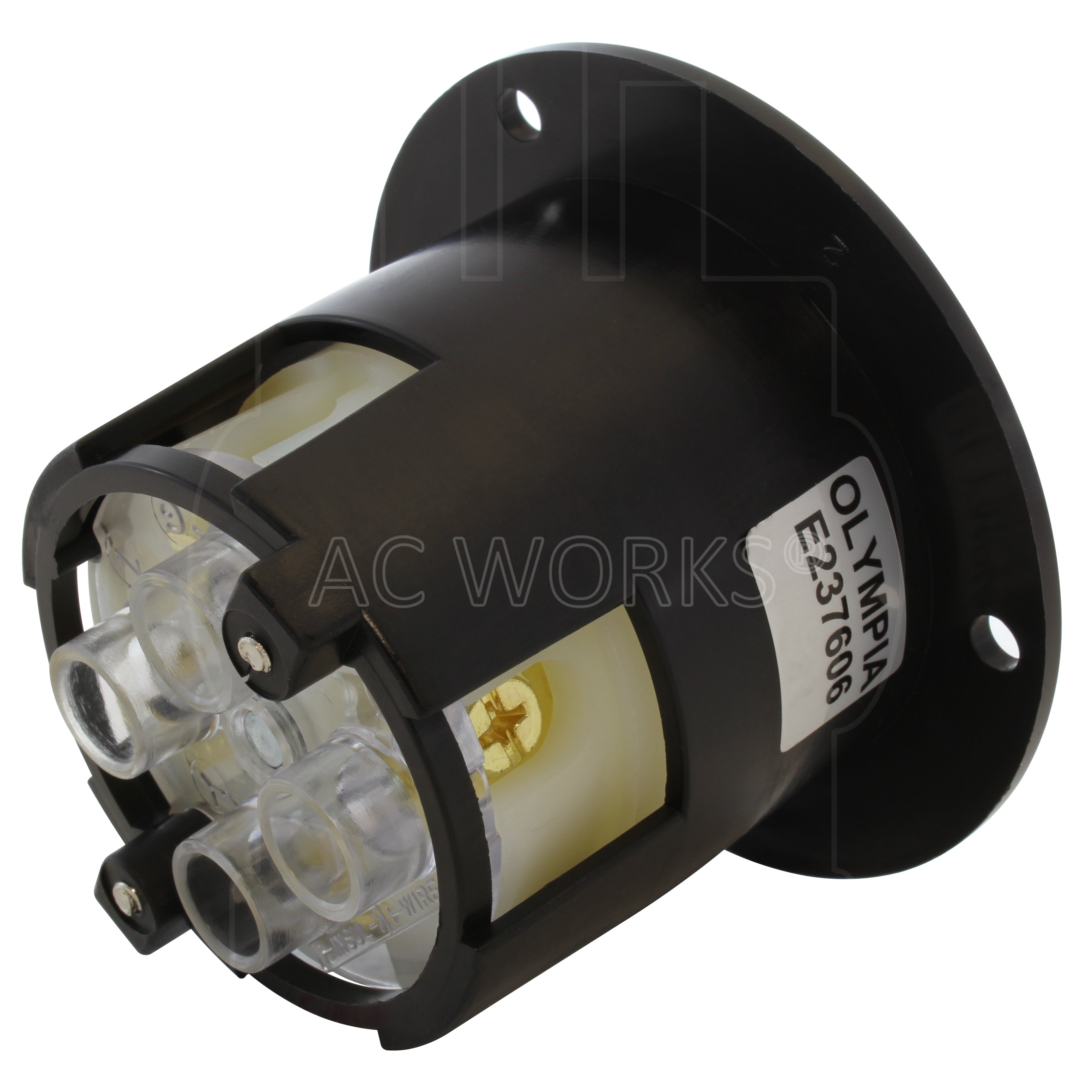 NEMA L16-30P 30A 3-Phase 480V Male Inlet Wiring Device Assembly