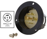 NEMA L21-20P 20A 120/208V 3-phase 5-prong locking inlet