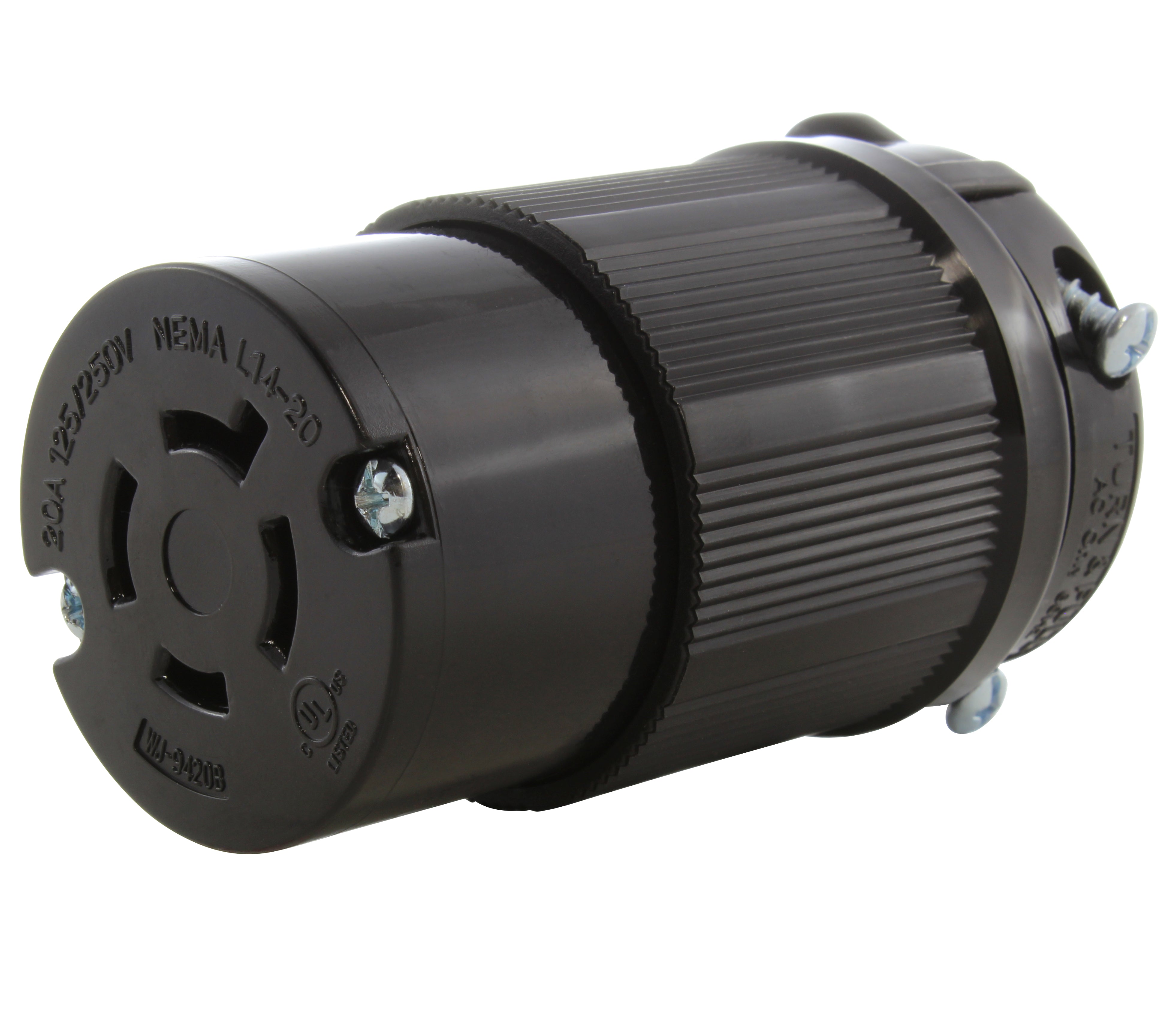 AC WORKS® NEMA L14-20R 20A 125/250V 4-Prong Locking Female