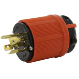 AC WORKS® [ASL1520P] NEMA L15-20P 3-Phase 20A 250V 4-Prong Locking Male Plug With UL, C-UL Approval