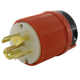 AC WORKS® [ASL2230P] NEMA L22-30P 30A 3-Phase Y 277/480V 5-Prong Locking Male Plug with UL, C-UL Approval
