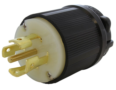 AC WORKS® [ASL2230P] NEMA L22-30P 30A 3-Phase Y 277/480V 5-Prong Locking Male Plug with UL, C-UL Approval