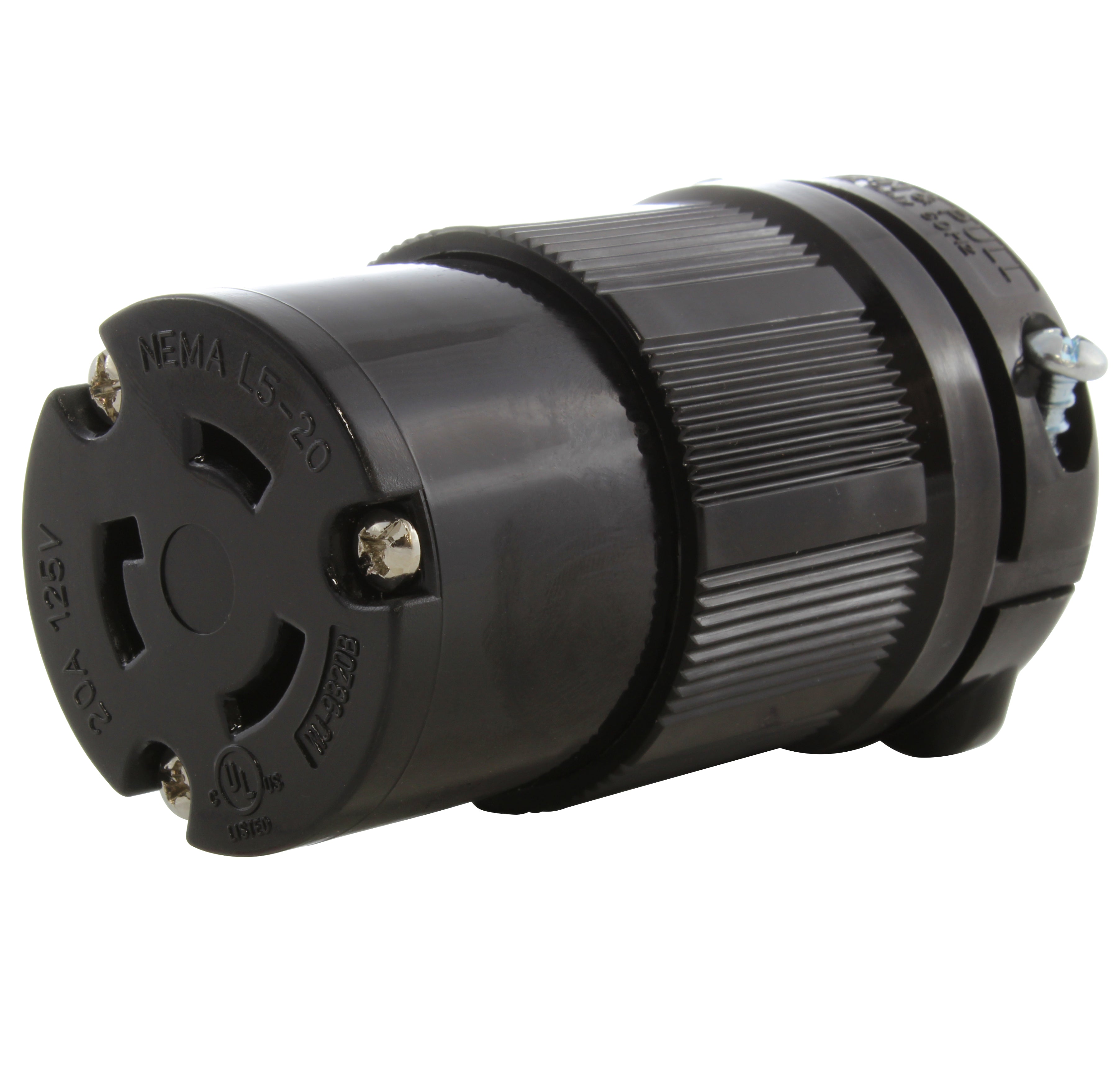 NEMA L5-20 Female Wiring Device Assembly 20 Amp 125 Volt Connector