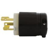 AC WORKS® [ASL615P] NEMA L6-15P 15A 250V 3-Prong Locking Male Plug with UL, C-UL Approval