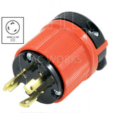 AC Works, NEMA L6-30P, L6-30P, L630P, L630, 30 amp twist lock, 30 amp locking plug, 