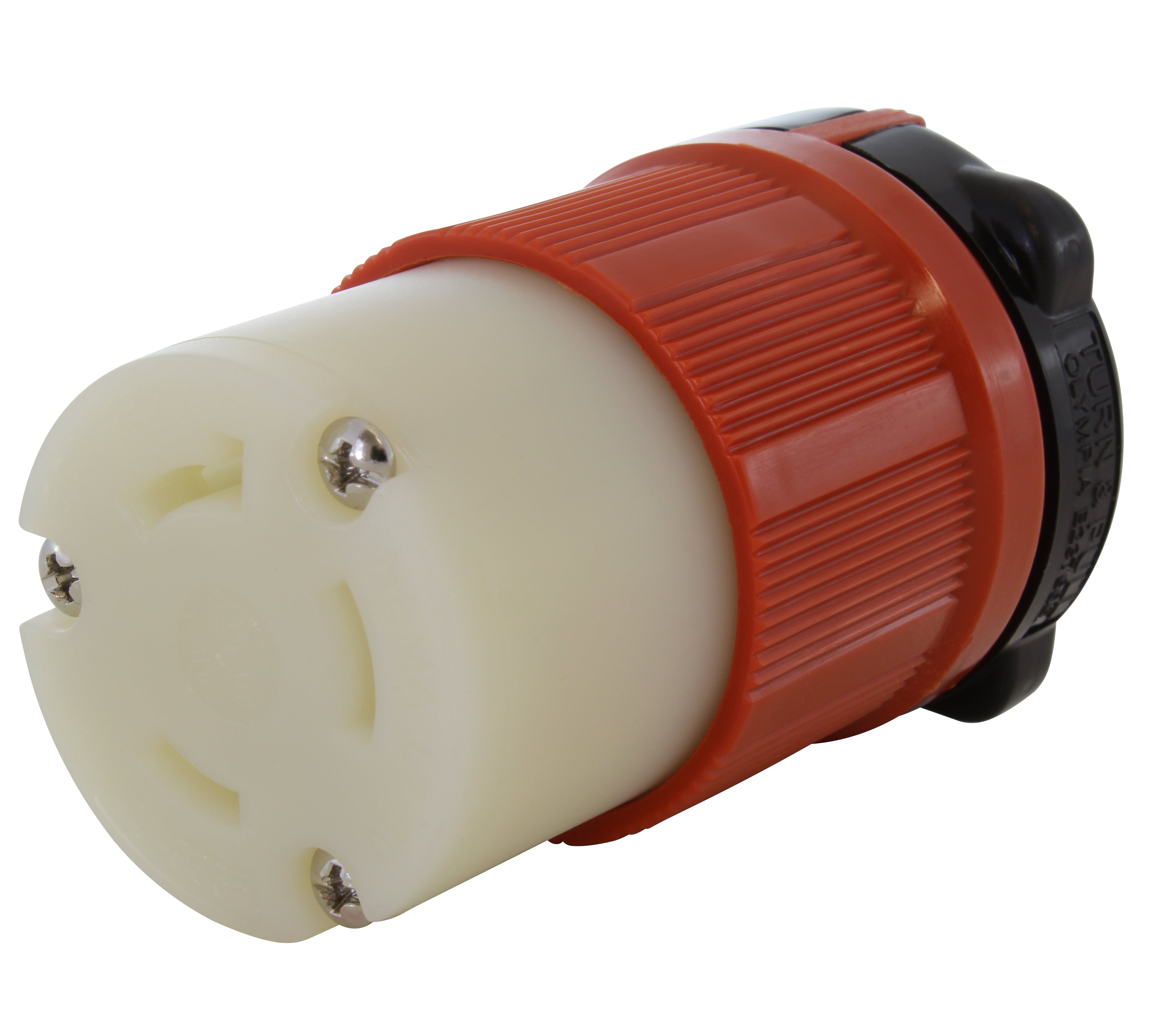 AC WORKS® [ASL730R] NEMA L7-30R 30A 277V 3-Prong Locking Female Connector with UL, C-UL Approval