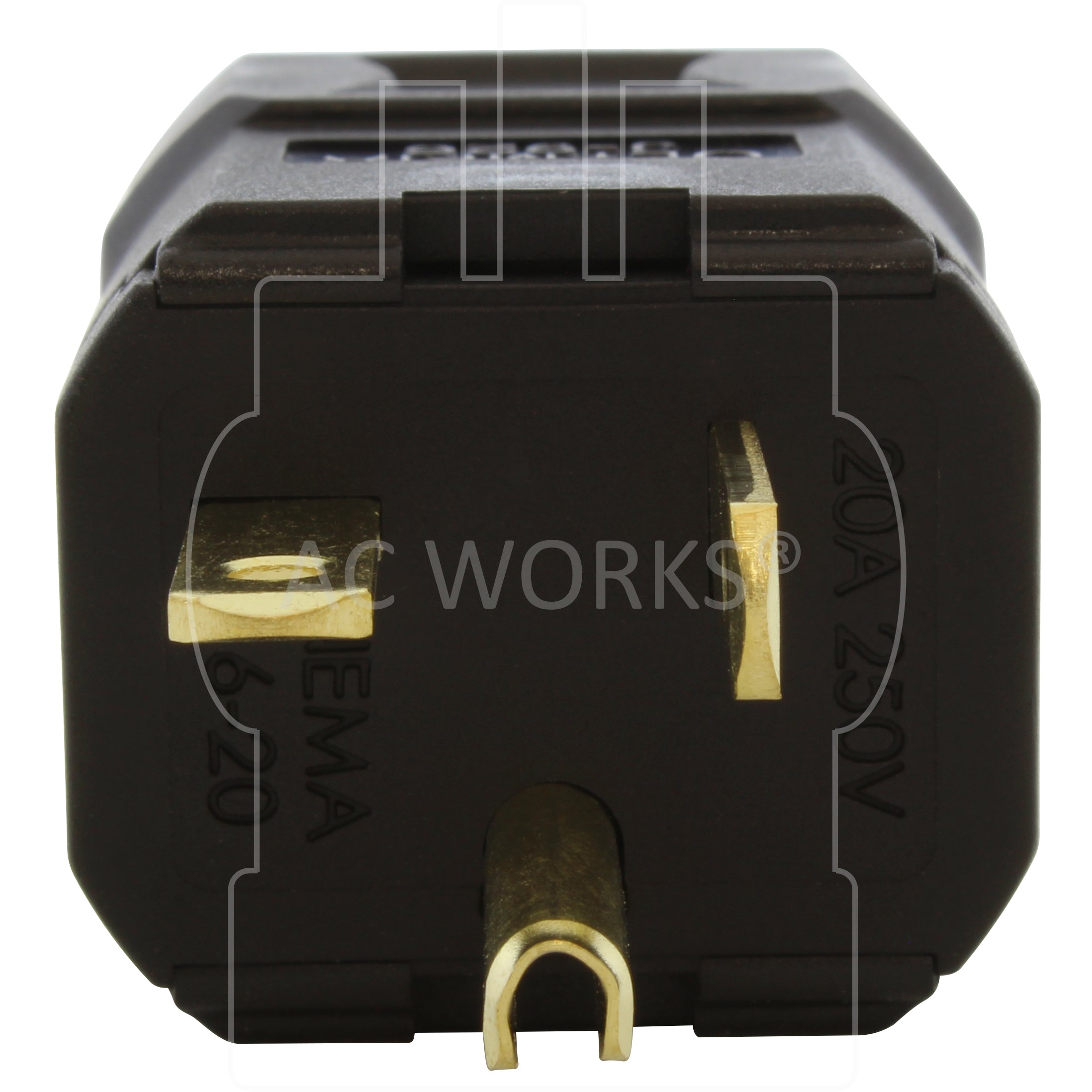 NEMA 6-20 t-blade 20A 250V plug