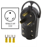 NEMA TT-30P 30 amp male plug DIY Assembly