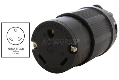 NEMA TT-30 30A 125V connector