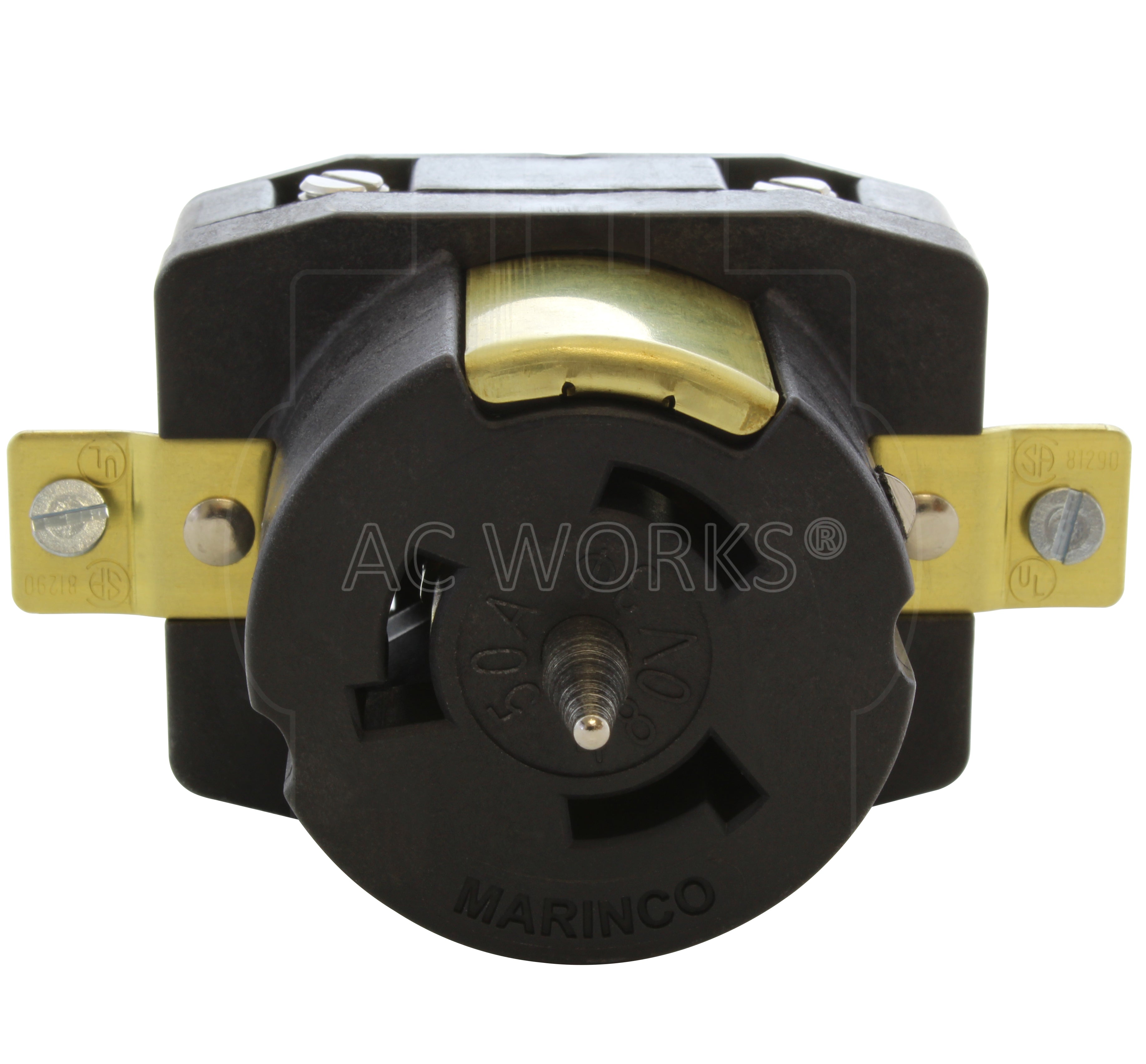 California Standard 8169 4-Prong 50A 480V Locking Outlet