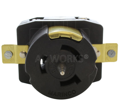 AC WORKS® [CS8269] California Standard CS8269 50A 250V 3-Wire Locking Receptacle