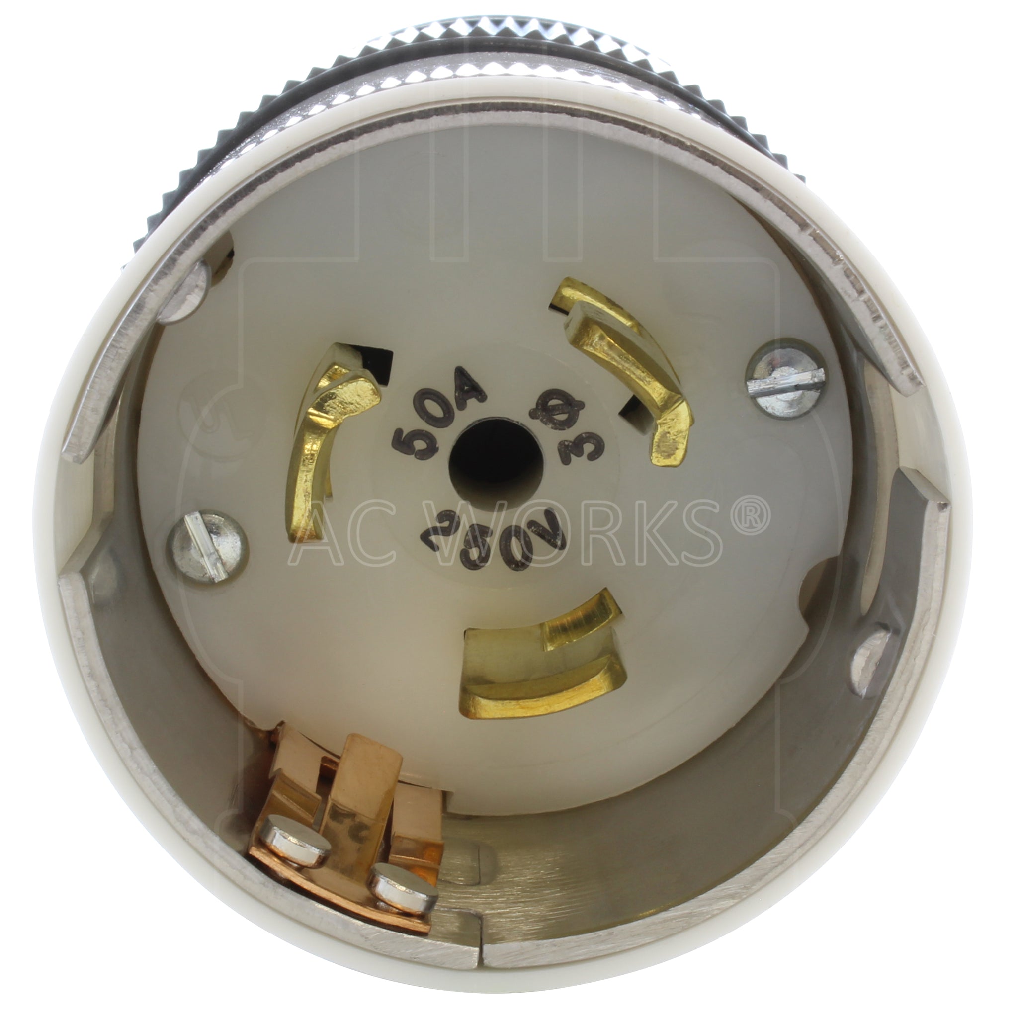 California Standard CS8365 50A 3-Phase 250V 4-Wire Locking Male Plug ...
