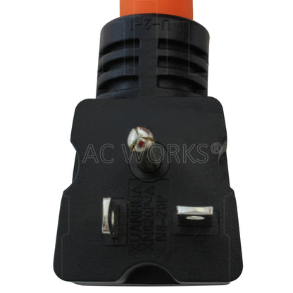 NEMA 6-20P 20A 250V 2-prong straight blade plug