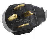 AC Works brand, AC Connectors, NEMA 14-30P, 1430 male plug, 4 prong dryer plug