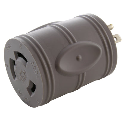 AC WORKS® [EV515L630] EVSE Upgrade EV Charging Adapter 15A Household Plug to L6-30R Female Connector