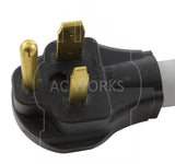 AC Works, AC Connectors, NEMA 6-50P male plug, 3 prong welder plug, 50 amp welder plug