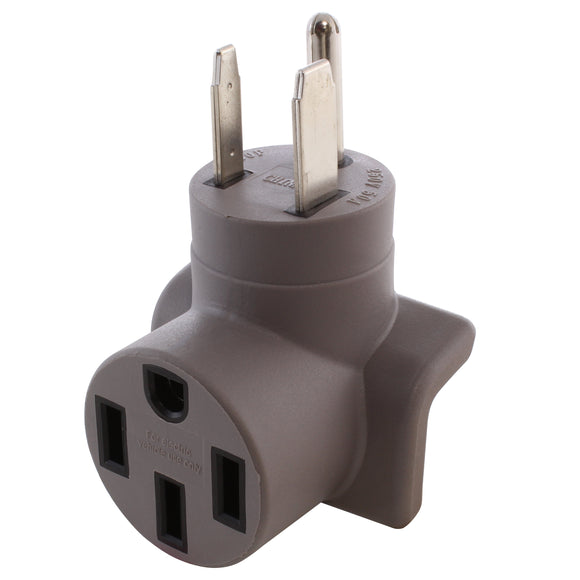 compact Tesla charging adapter, modern gray adapter, AC WORKS, AC Connectors