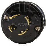 AC WORKS® [EVL1520MS-018] 1.5FT EV Adapter 3-Phase 20A 250V L15-20P Locking Plug to 50A EV Connector