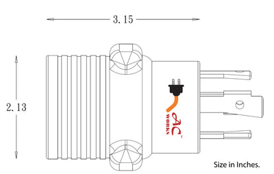 compact EV charging adapter