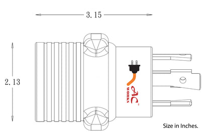 compact EV charging adapter