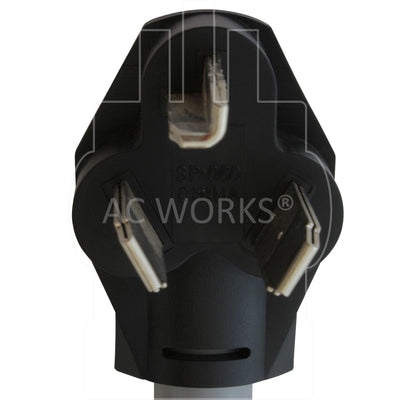 AC WORKS® [EVY1030SW-036] Safety Switch Y-Cable 30A 3-Prong Dryer Plug to (2) 3-Prong Dryer Connectors