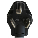 AC WORKS® [EVY1030SW-036] Safety Switch Y-Cable 30A 3-Prong Dryer Plug to (2) 3-Prong Dryer Connectors