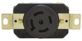 flush mount 120/208V outlet, easy to install industrial outlet, 4-prong 5-wire grounding outlet, UL and C-UL certified
