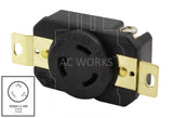 NEMA L5-20R flanged mount locking receptacle