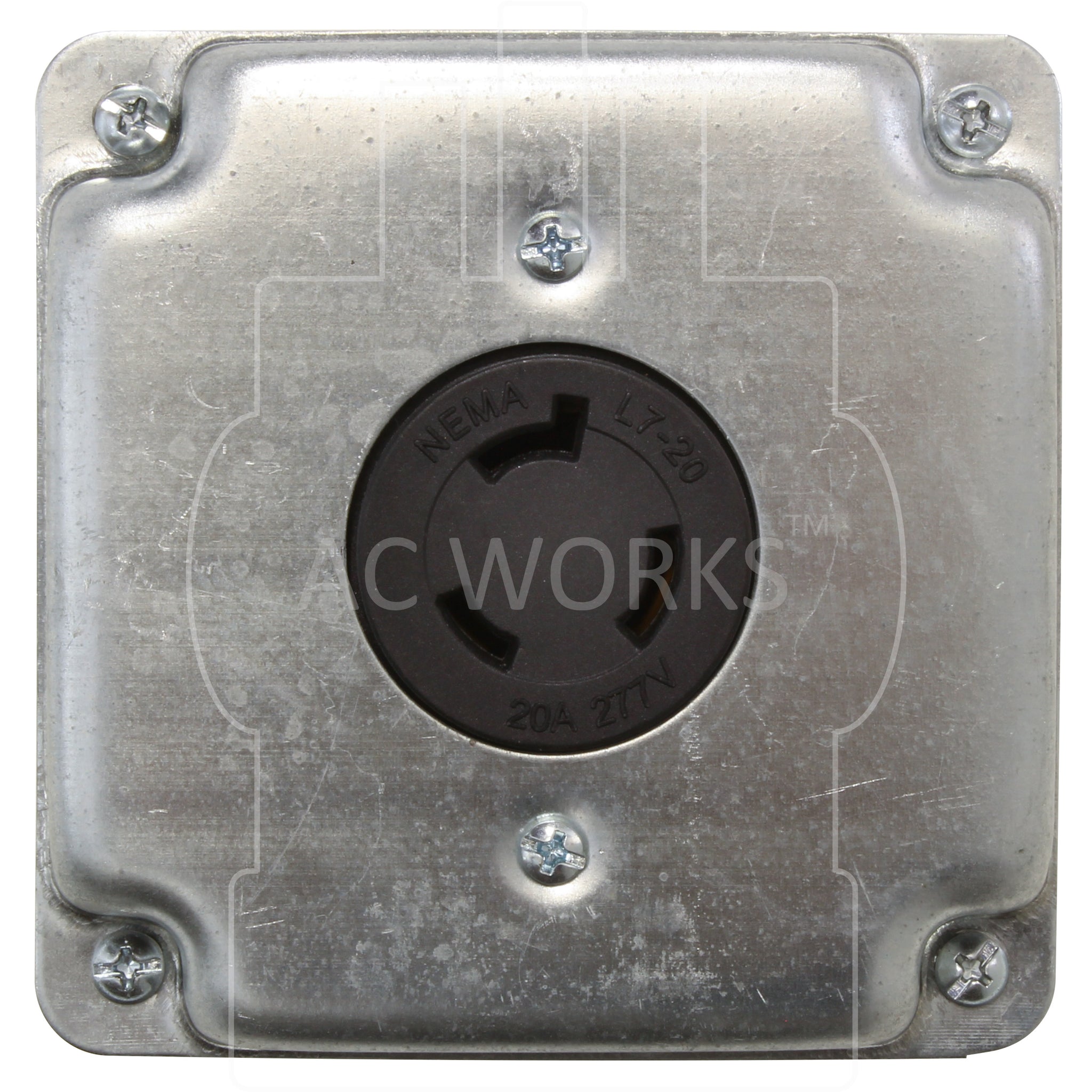 Road Outlets AC WORKS® NEMA L7-20R Flush Mount Locking Industrial Grade Receptacle ...