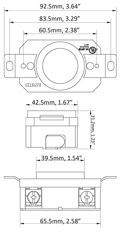 DIY easy installation industrial outlet