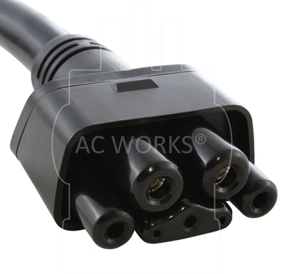 AC WORKS® [G2EVL1430-24A] Gen 2/3 EV Charging NEMA L14-30 Adapter For Gen. 2/3 Tesla Mobile Connector