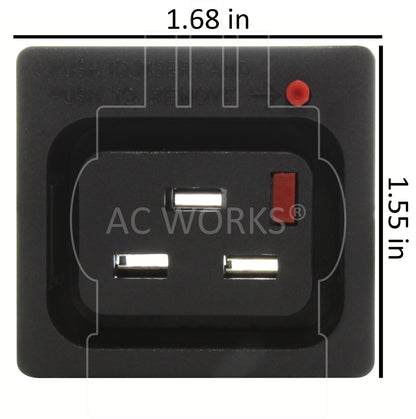 small IT/CPU/medical cart outlet with locking feature