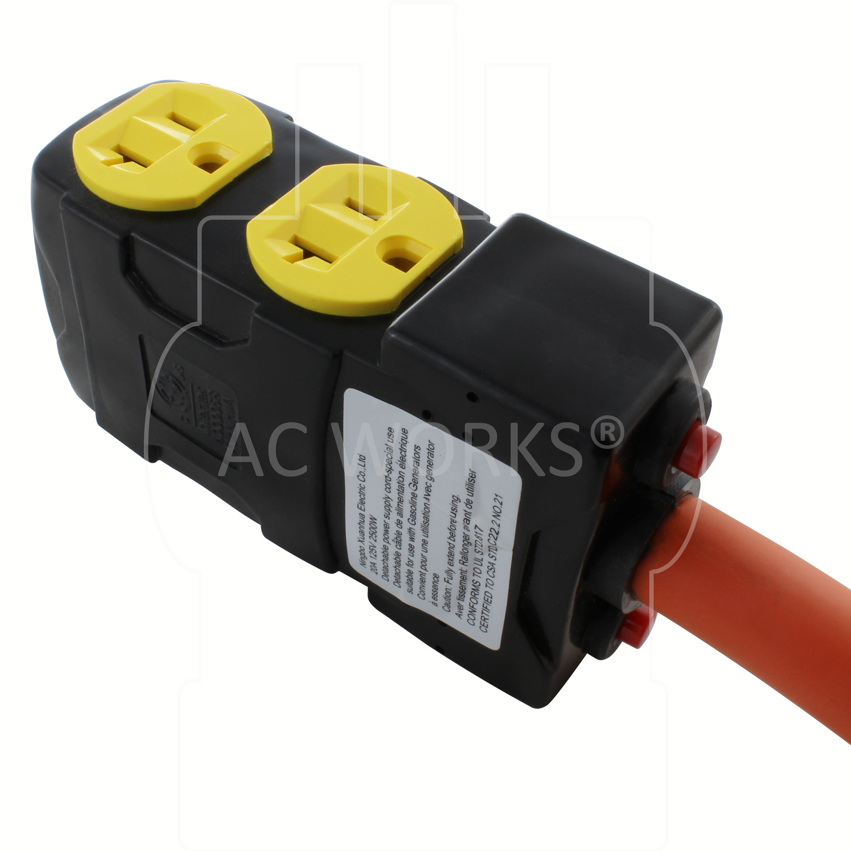 set of two 20 amp T-blade household connections