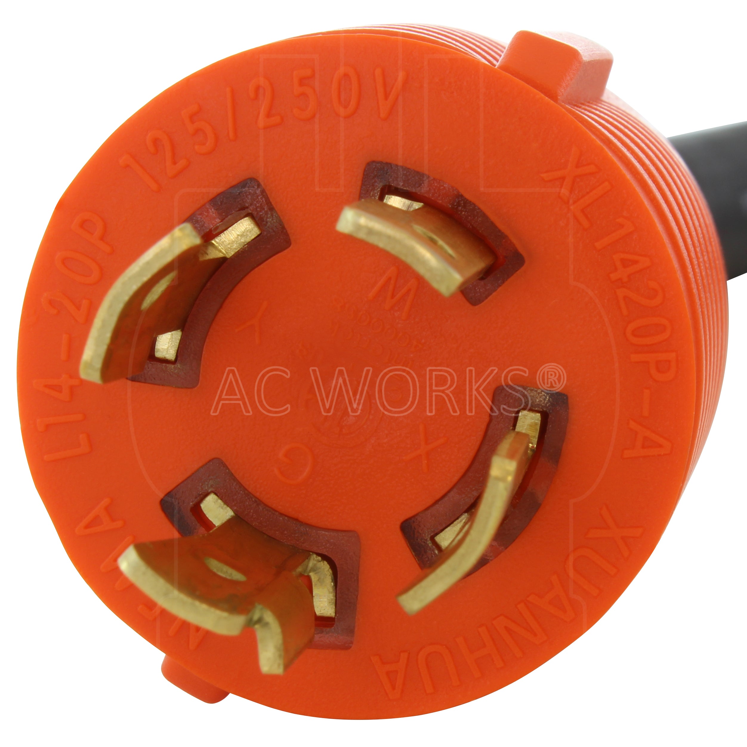 NEMA L14-20P 20A 125/250V 4-prong locking plug