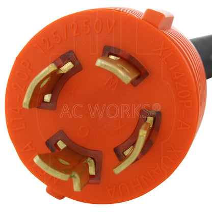 NEMA L14-20P 20A 125/250V 4-prong locking plug