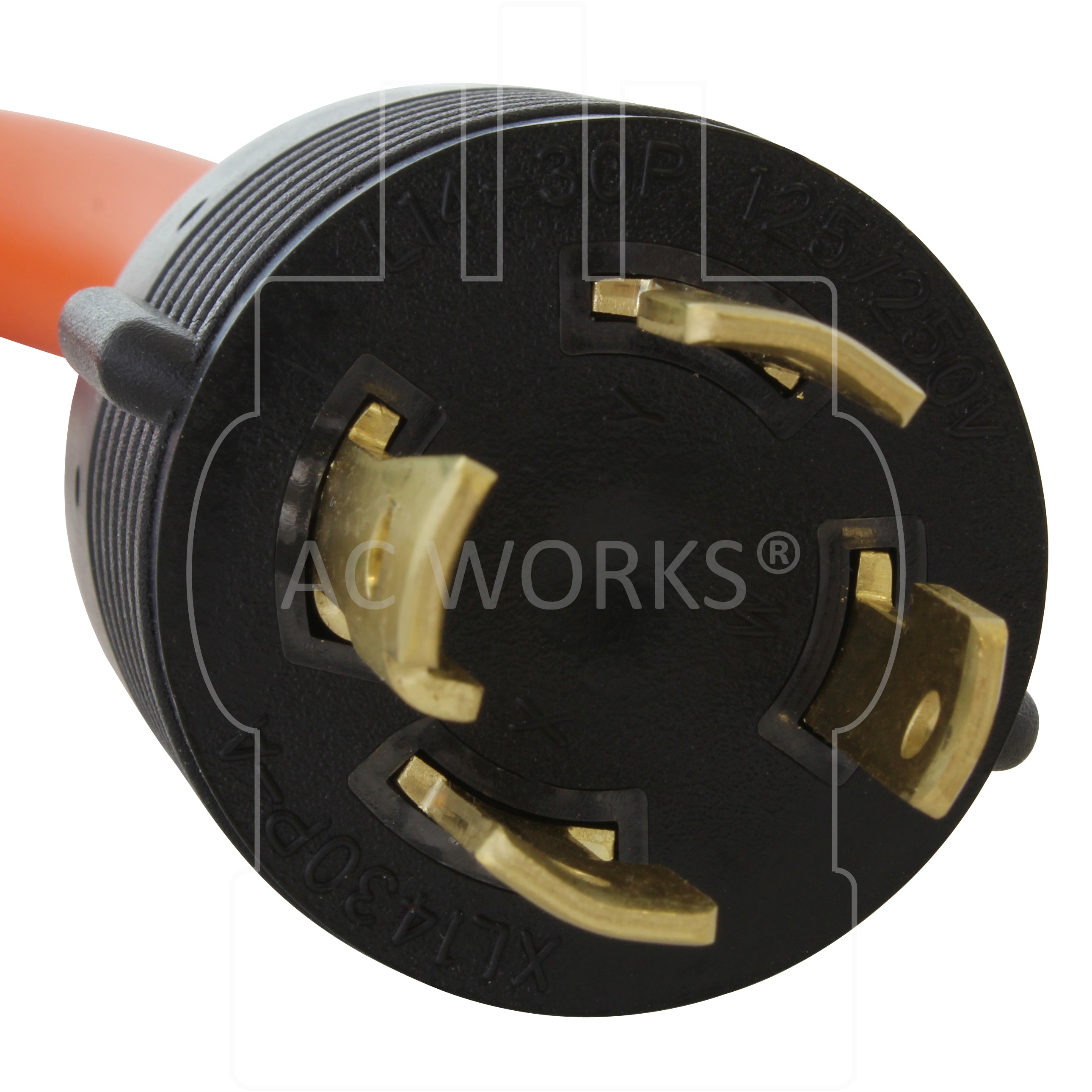 NEMA L14-30P 4-prong 30A 250V locking plug