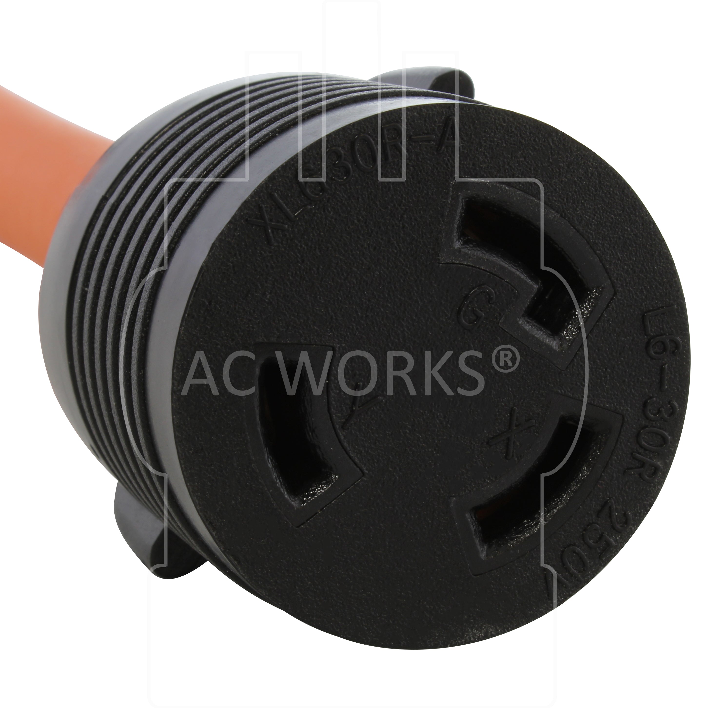 NEMA L6-30R, L630 female connector, 30 amp 250 volt locking female connector, industrial power connector