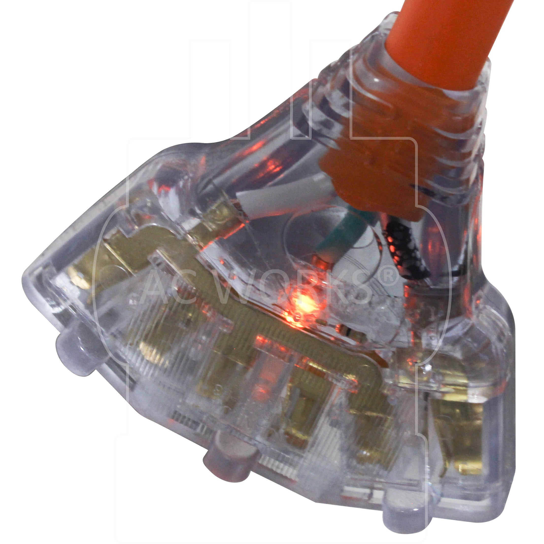 female connectors with power indicator lights