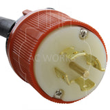 NEMA L21-20P, L2120 male plug, L2120 locking plug, 20 amp 120/208 volt locking plug, 5-prong locking plug