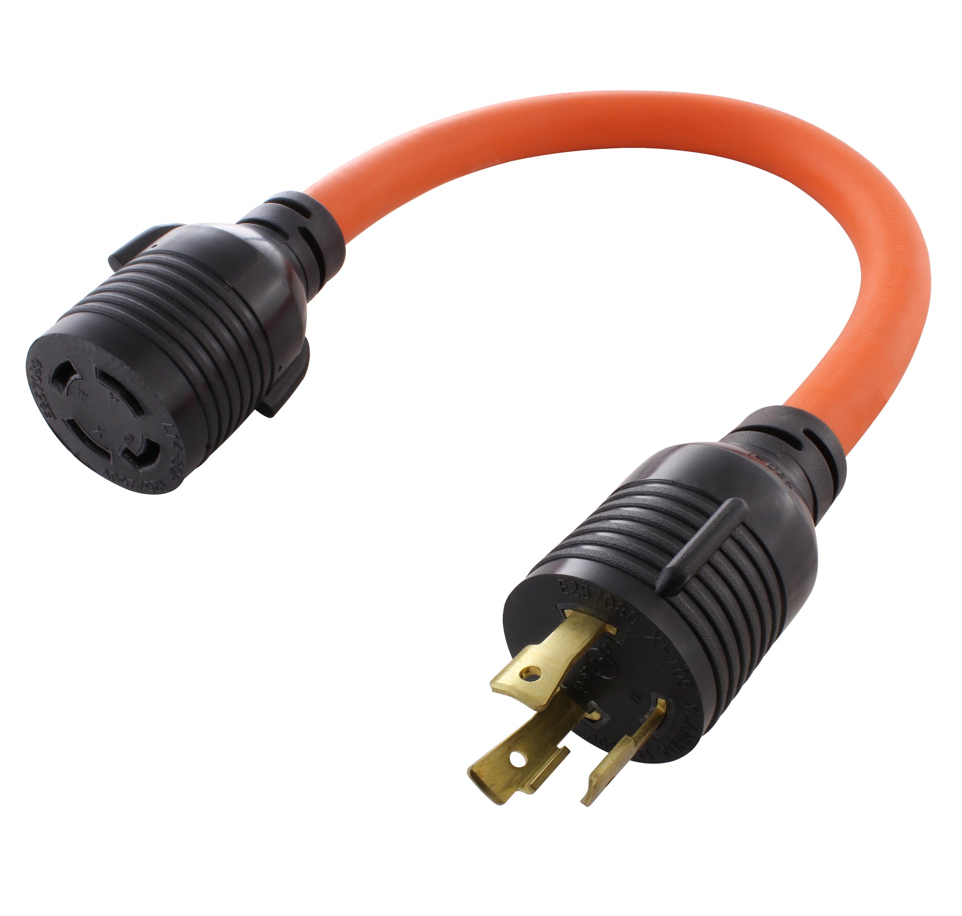 NEMA L5-30 to NEMA L14-30 Generator Adapter or Industrial Adapter