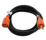 AC WORKS® [L620PR] SOOW 12/3 NEMA L6-20 20A 250V Rubber Extension Cord