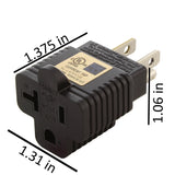compact t-blade adapter, compact household adapter, UL certified adapter