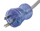NEMA 5-15P regular household male plug with green dot medical or hospital use.