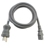 medical grade power supply cord, IEC C13 to green dot household plug